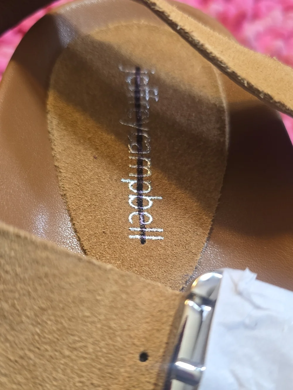 Jeffrey Campbell Suede Tan Strappy Platform Sandals